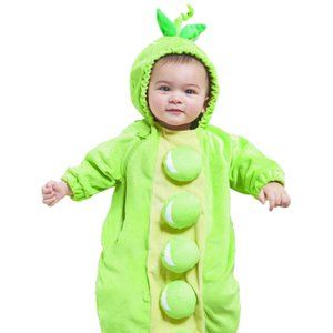 Green Pea Pod Halloween Costume INFANT 0-6 Months